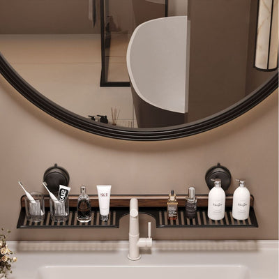 Faucet Hanging Suction Rack — Modern Bathroom & Kitchen Storage Shelf