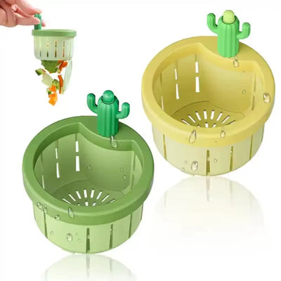 Cactus Sink Drain Strainer Basket | Press-to-Empty Kitchen Sink Filter