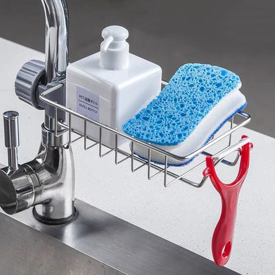 SinkSide  No-Drill Tap Clip-On Sponge Holder